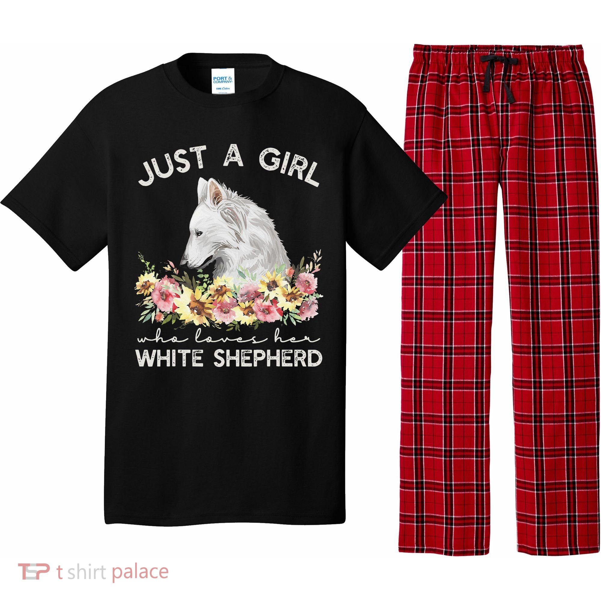 White Shepherd Just A White German Shepherd Dog Pajama Set