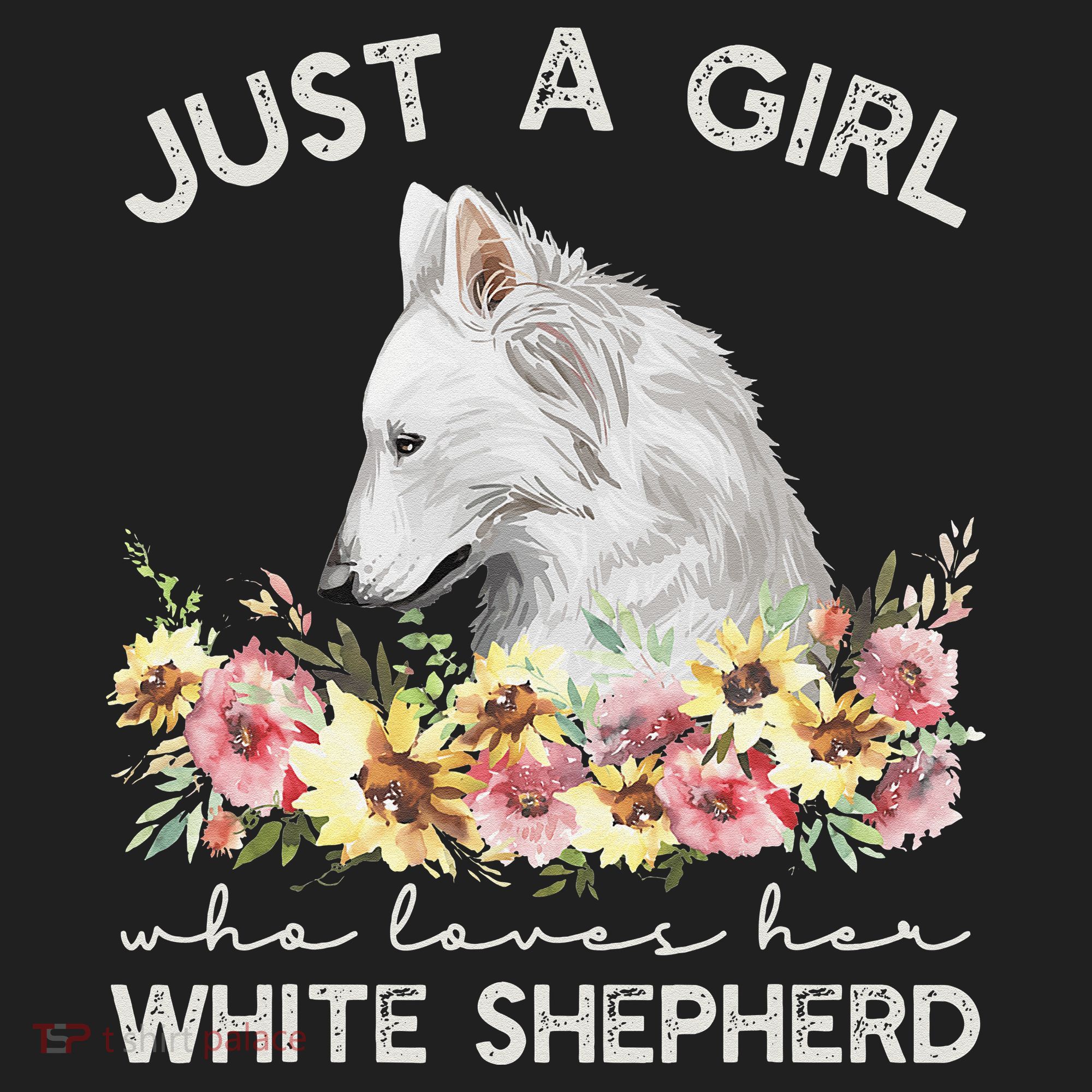 White Shepherd Just A White German Shepherd Dog Golf Towel