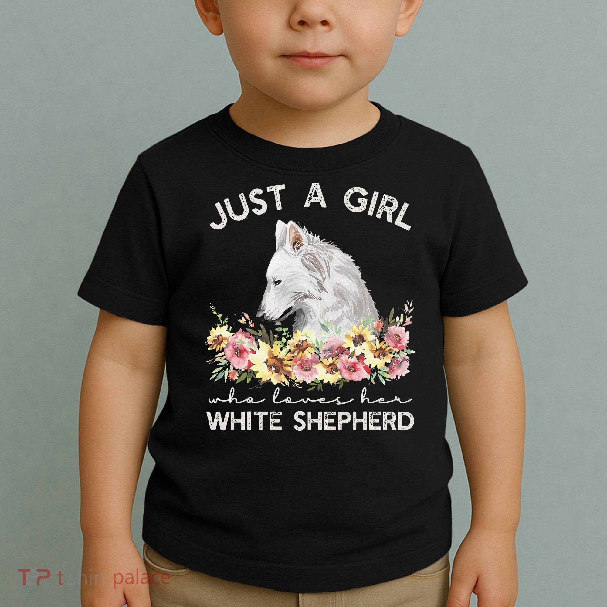 White Shepherd Just A White German Shepherd Dog Toddler T-Shirt
