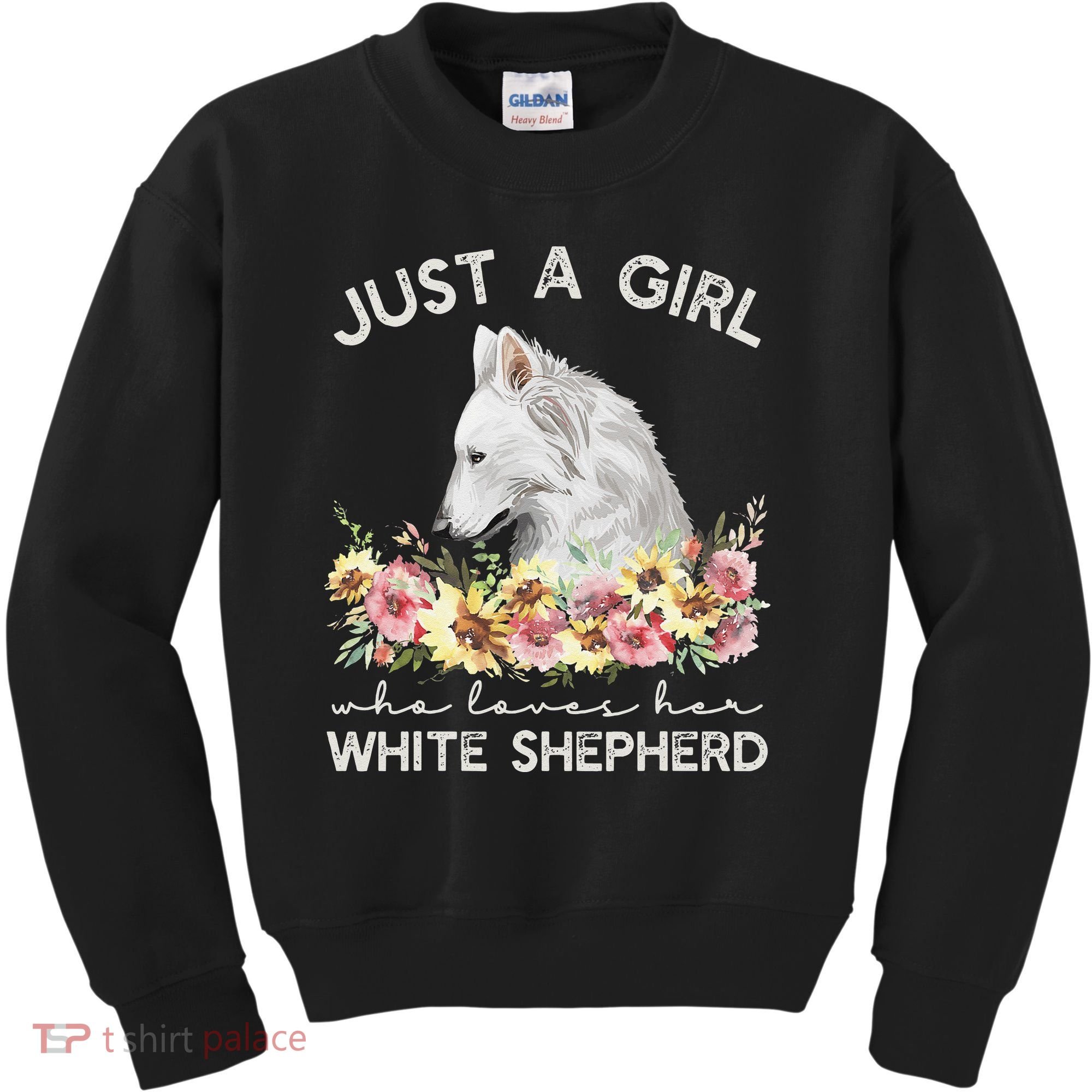 White Shepherd Just A White German Shepherd Dog Kids Sweatshirt