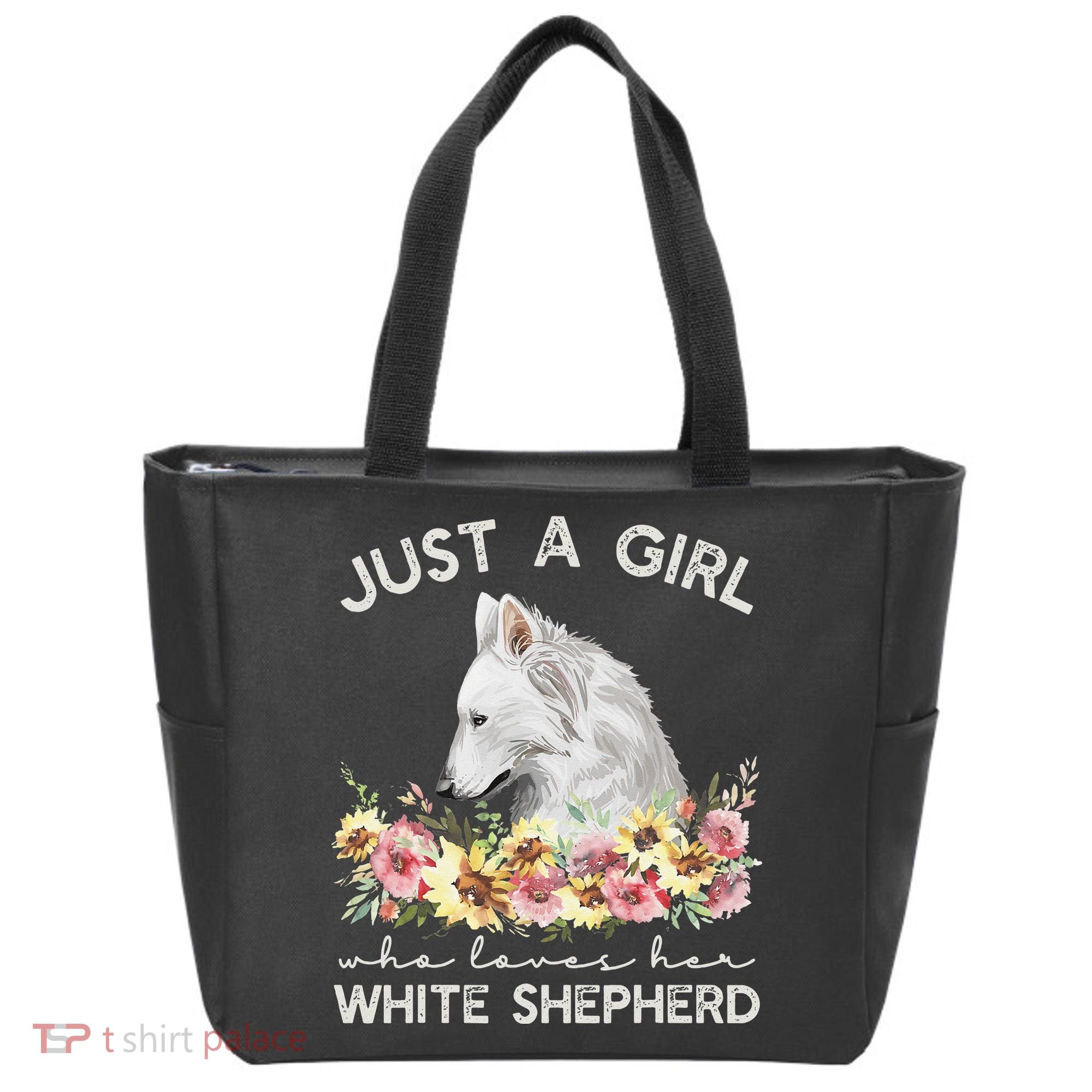 White Shepherd Just A White German Shepherd Dog Tote Bag