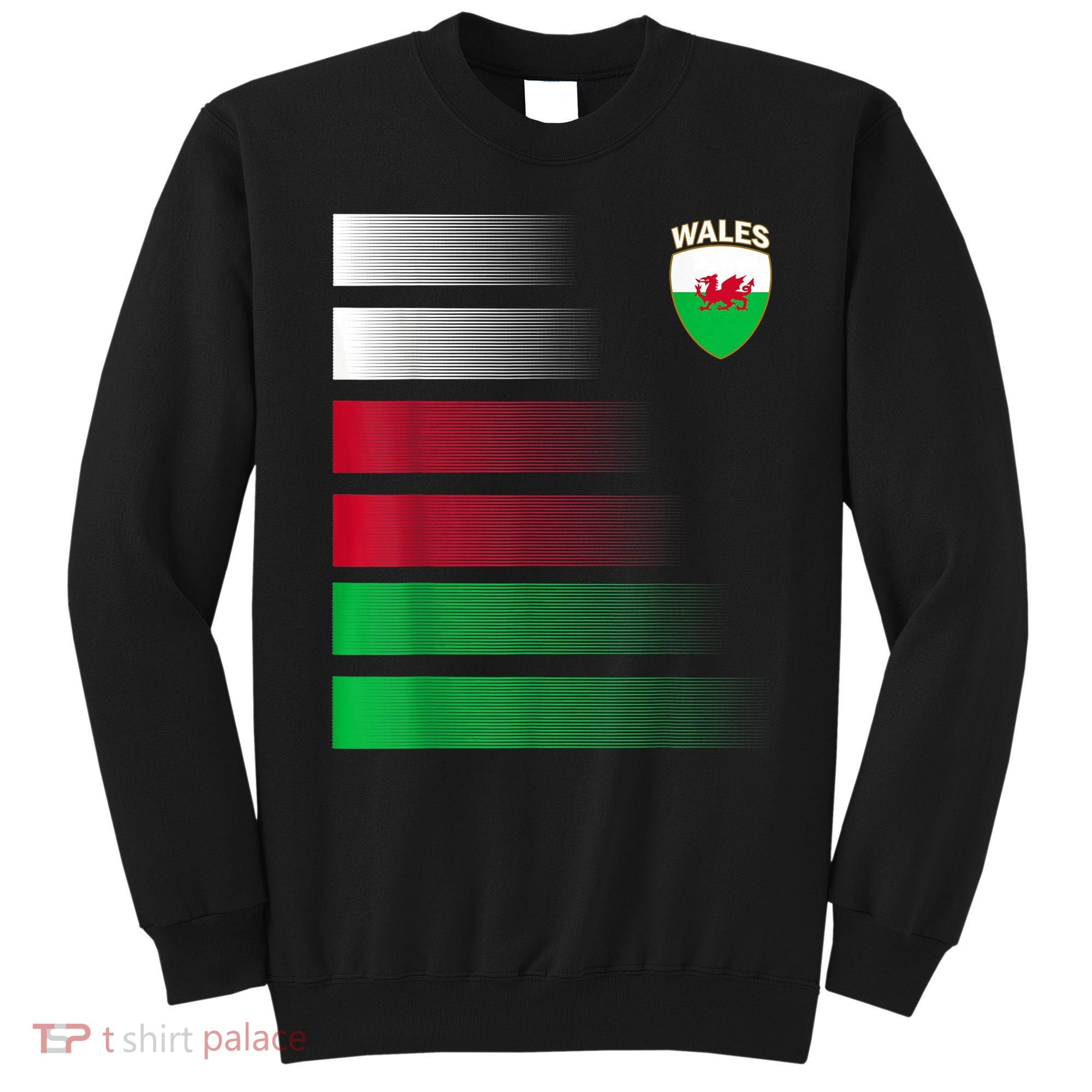 Welsh Soccer Jersey Wales Football Wales Flag Sweatshirt