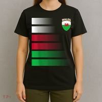 Welsh Soccer Jersey Wales Football Wales Flag T-Shirt thumb 4