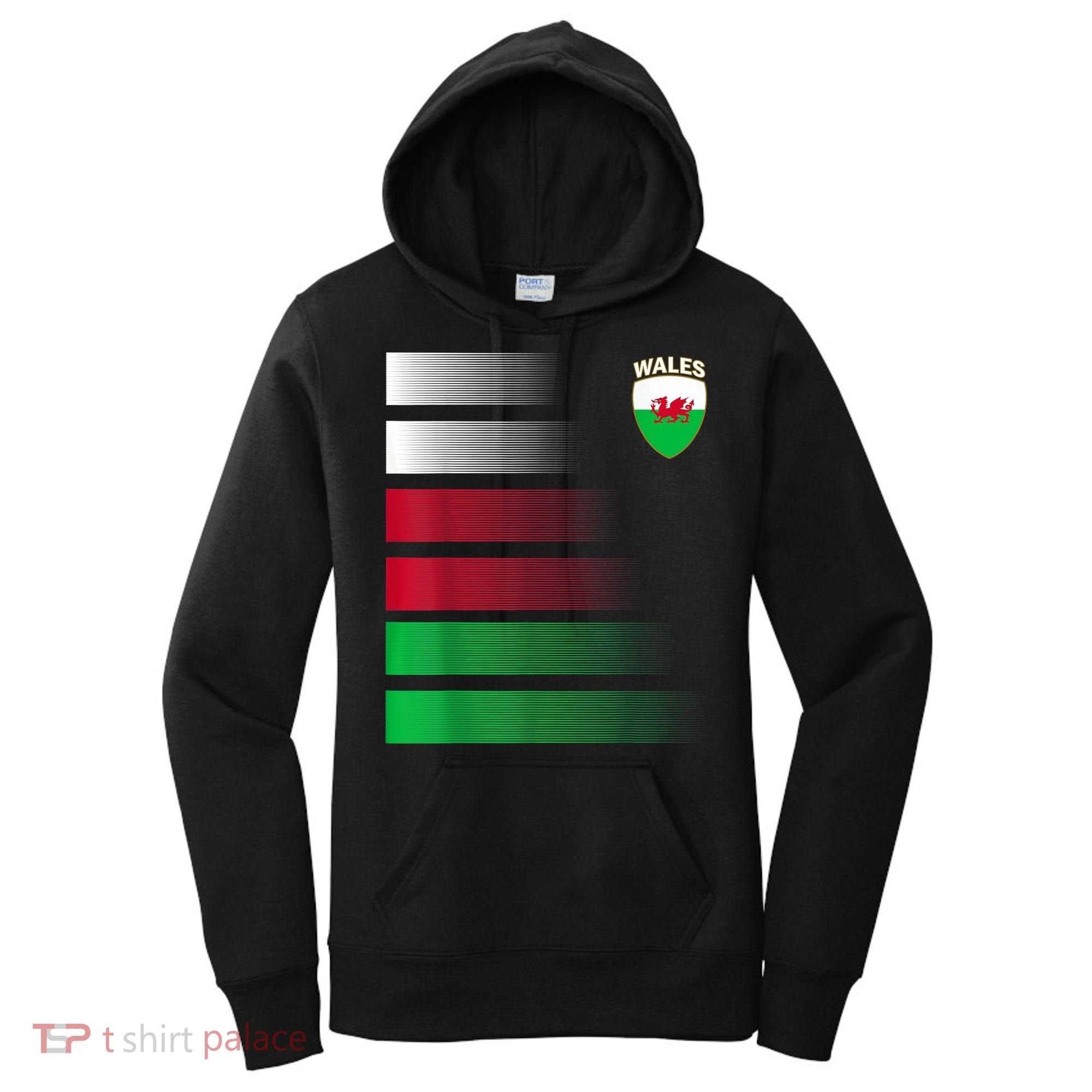 Welsh Soccer Jersey Wales Football Wales Flag Women's Hoodie