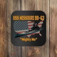 Ww2 Ship Korean War Uss Missouri Battleship Bb63 Veterans Coaster thumb 0