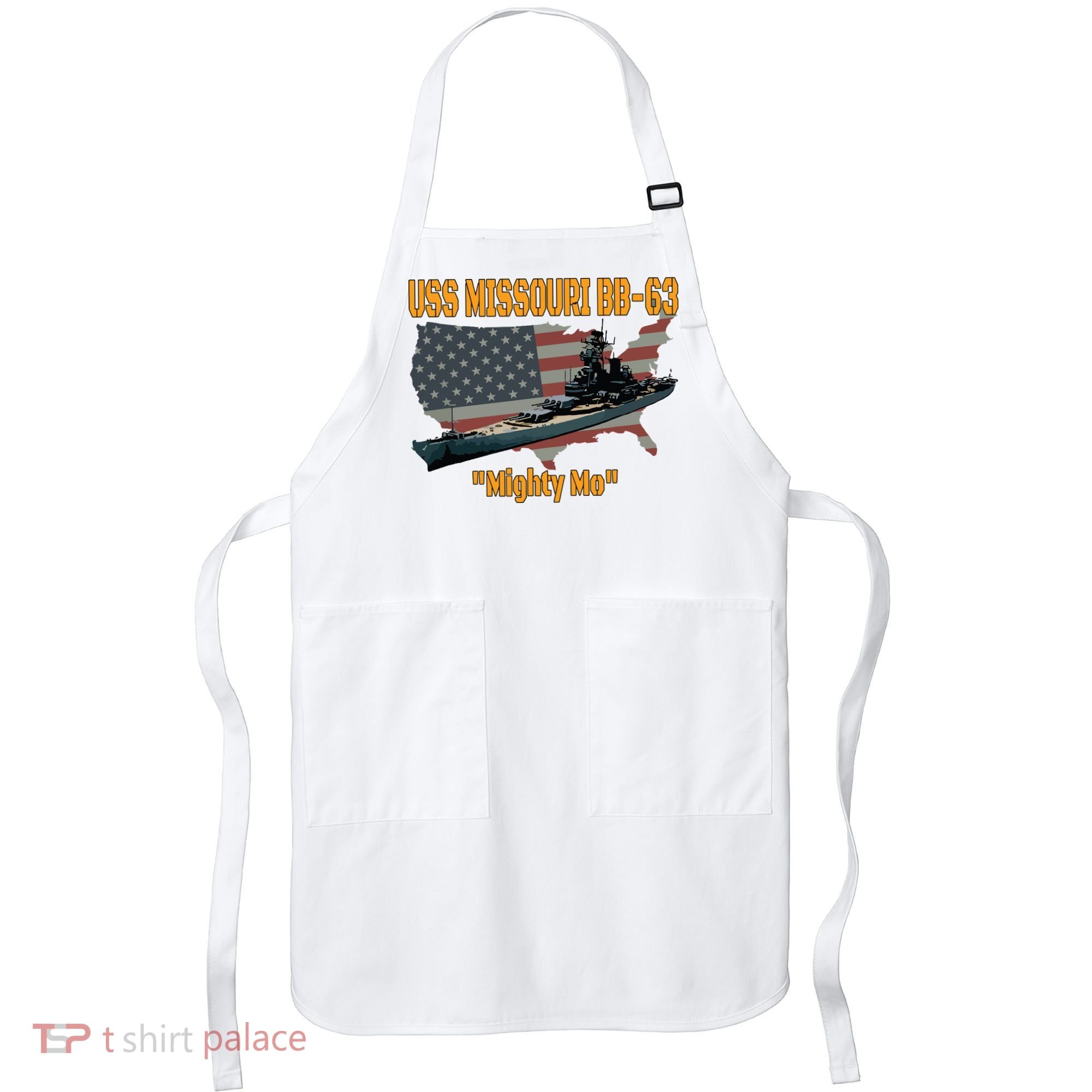Ww2 Ship Korean War Uss Missouri Battleship Bb63 Veterans Apron