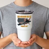 Ww2 Ship Korean War Uss Missouri Battleship Bb63 Veterans Tumbler thumb 2