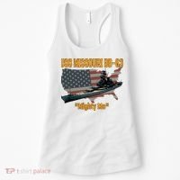 Ww2 Ship Korean War Uss Missouri Battleship Bb63 Veterans Women's Tank Top thumb 0