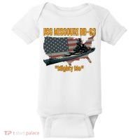 Ww2 Ship Korean War Uss Missouri Battleship Bb63 Veterans Baby Bodysuit thumb 0