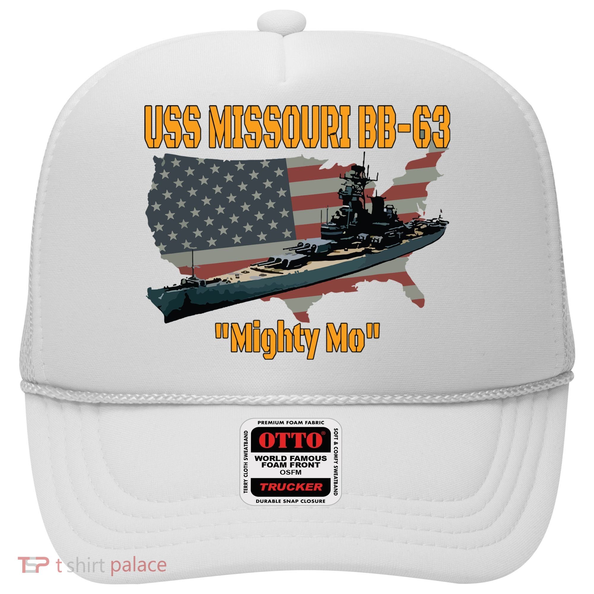 Ww2 Ship Korean War Uss Missouri Battleship Bb63 Veterans Hat
