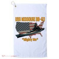 Ww2 Ship Korean War Uss Missouri Battleship Bb63 Veterans Golf Towel thumb 0