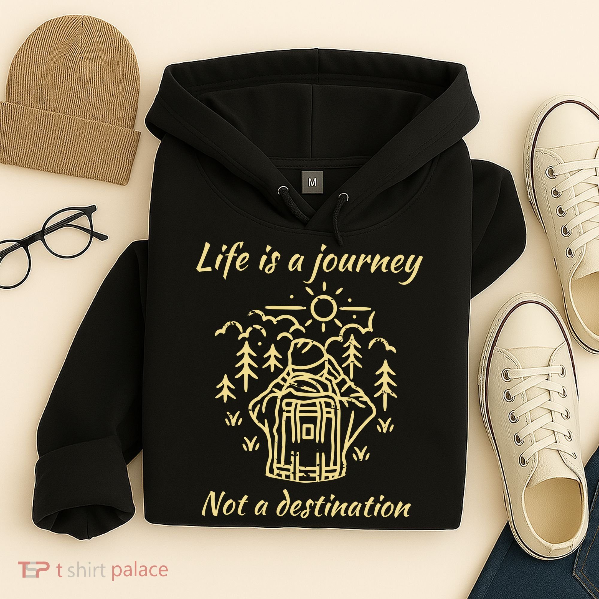 Wayward Son Life Is A Journey Hiking Camping Hoodie