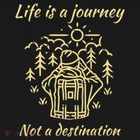 Wayward Son Life Is A Journey Hiking Camping Women's Hoodie thumb 2