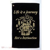 Wayward Son Life Is A Journey Hiking Camping Golf Towel thumb 0