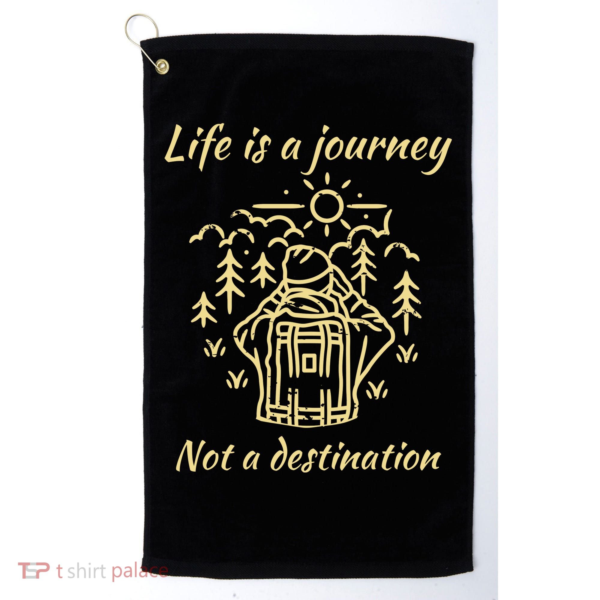 Wayward Son Life Is A Journey Hiking Camping Golf Towel