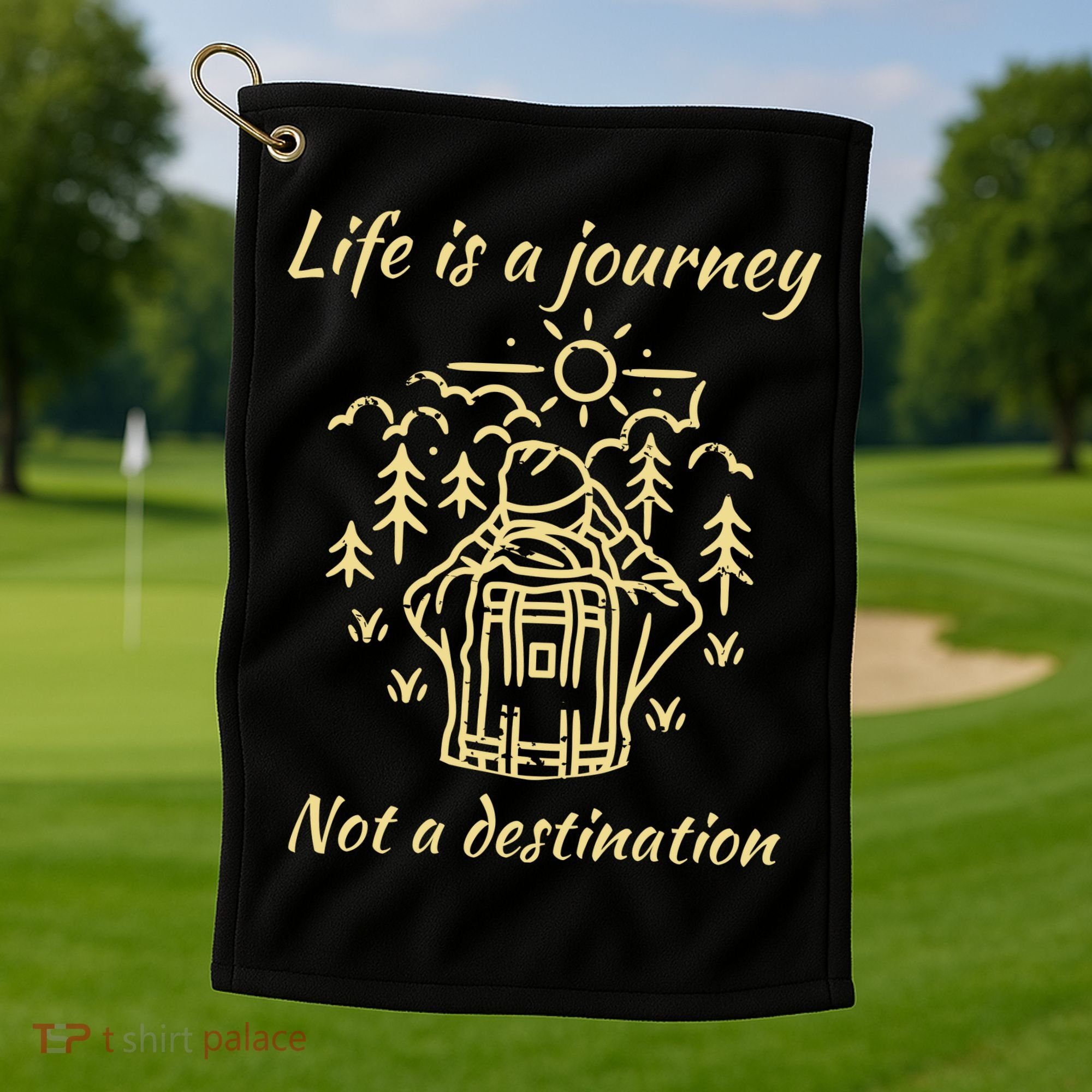 Wayward Son Life Is A Journey Hiking Camping Golf Towel