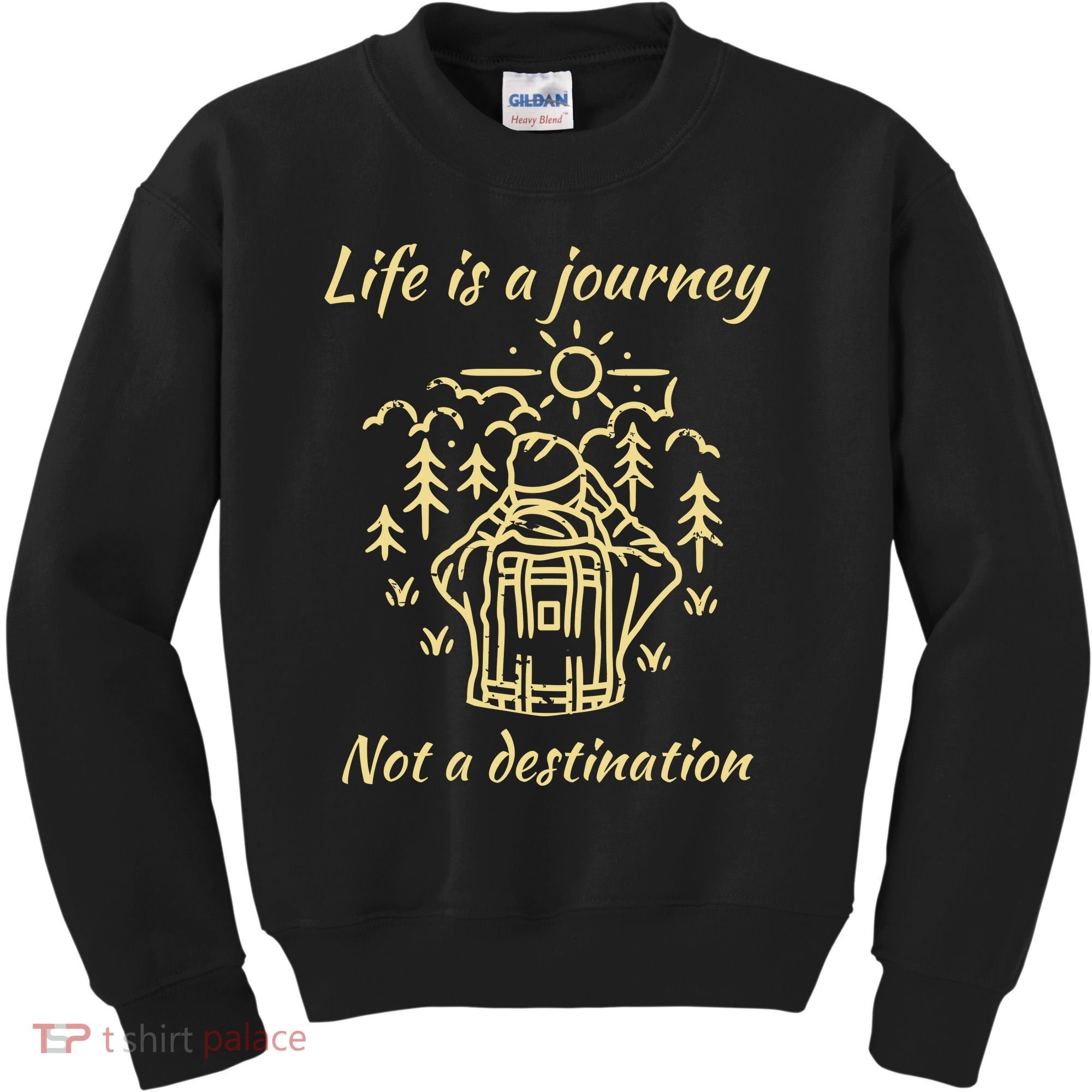 Wayward Son Life Is A Journey Hiking Camping Kids Sweatshirt