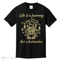 Wayward Son Life Is A Journey Hiking Camping Kids T-Shirt thumb 0