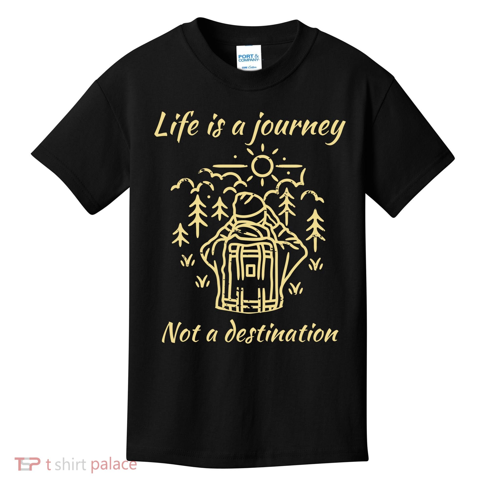 Wayward Son Life Is A Journey Hiking Camping Kids T-Shirt