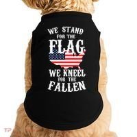 We Stand For The Flag Kneel For The Fallen Doggie Tank thumb 0