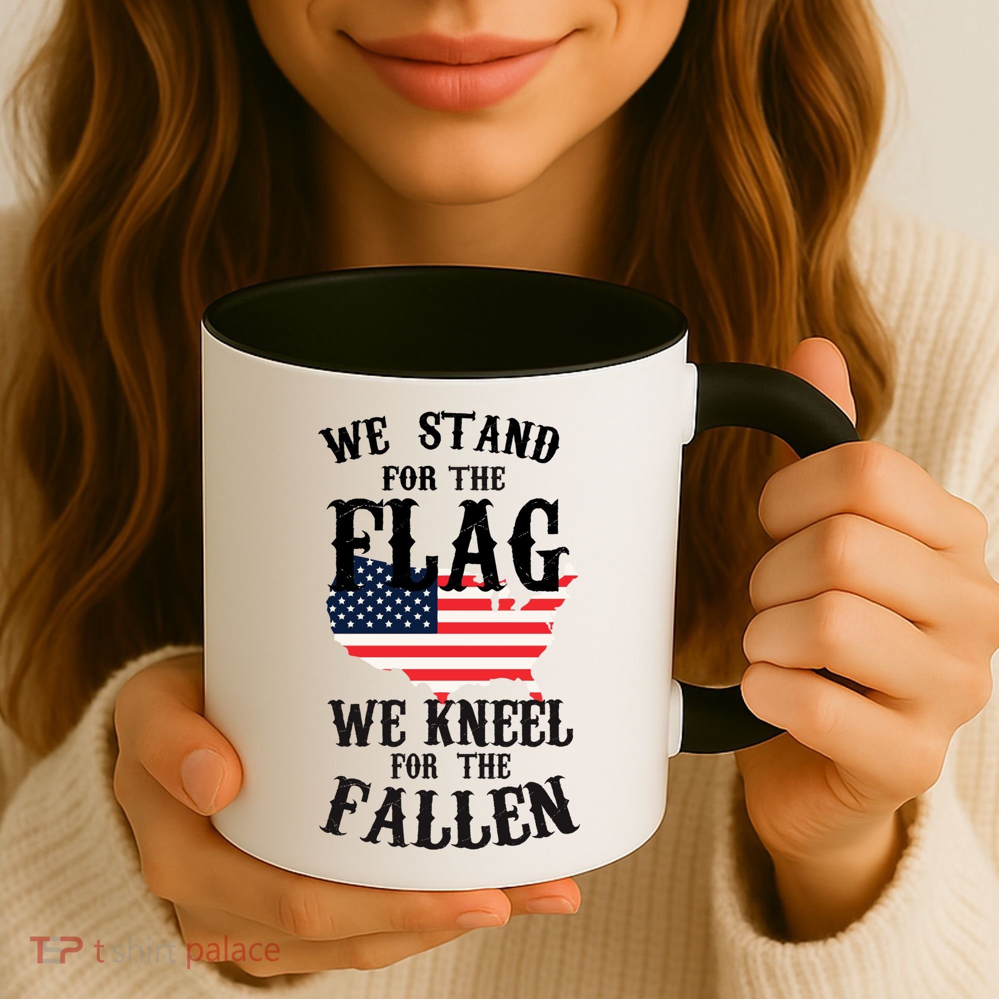 We Stand For The Flag Kneel For The Fallen Coffee Mug