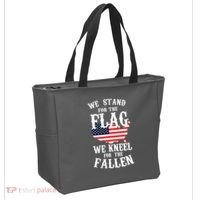 We Stand For The Flag Kneel For The Fallen Tote Bag thumb 2