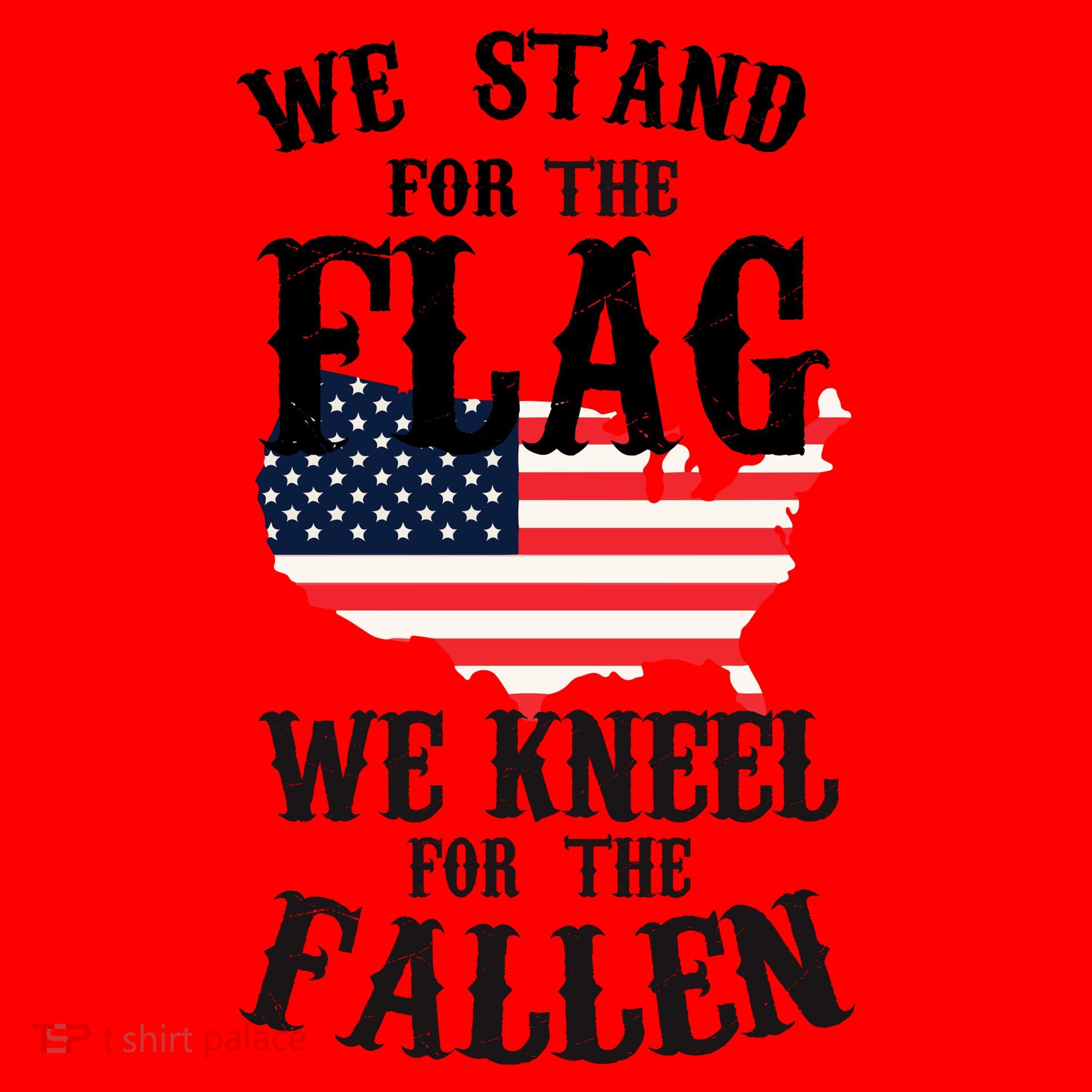 We Stand For The Flag Kneel For The Fallen Santa Hat