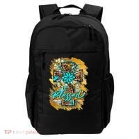 Western Sunflowers Leopard Cross Blessed Jesus Christian Backpack thumb 0
