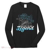 Water Slide Legend Waterslides Aqua Park Swimmer Waterpark Long Sleeve Shirt thumb 0