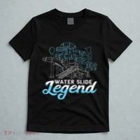 Water Slide Legend Waterslides Aqua Park Swimmer Waterpark T-Shirt thumb 5