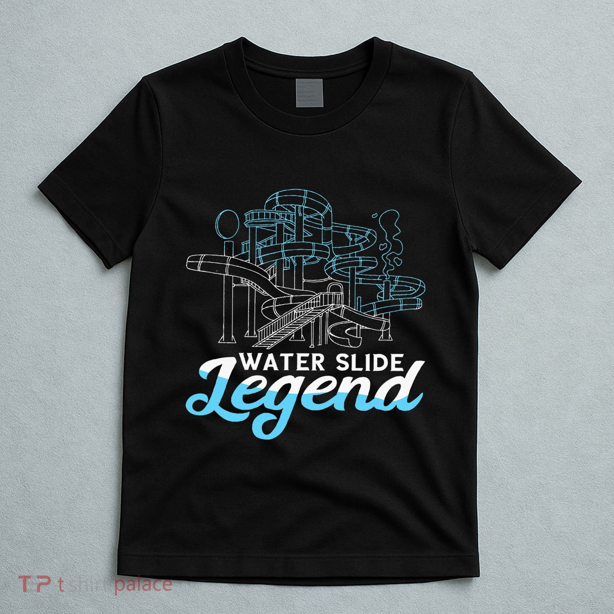 Water Slide Legend Waterslides Aqua Park Swimmer Waterpark T-Shirt