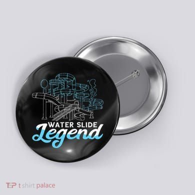Water Slide Legend Waterslides Aqua Park Swimmer Waterpark Button