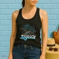 Water Slide Legend Waterslides Aqua Park Swimmer Waterpark Women's Tank Top thumb 2