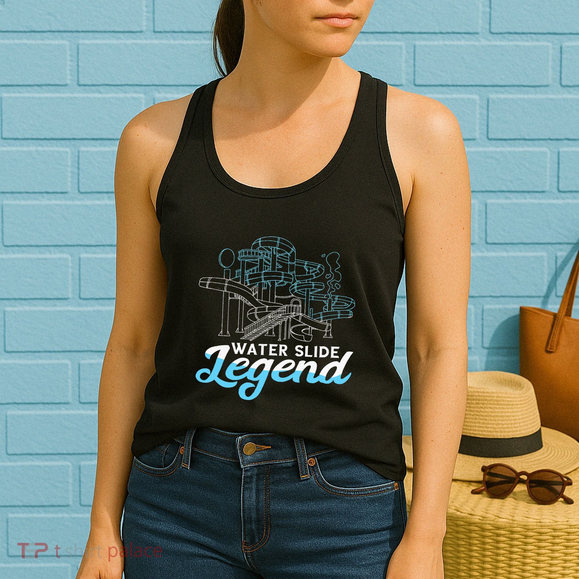 Water Slide Legend Waterslides Aqua Park Swimmer Waterpark Women's Tank Top