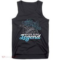 Water Slide Legend Waterslides Aqua Park Swimmer Waterpark Tank Top thumb 0