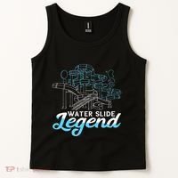 Water Slide Legend Waterslides Aqua Park Swimmer Waterpark Tank Top thumb 2