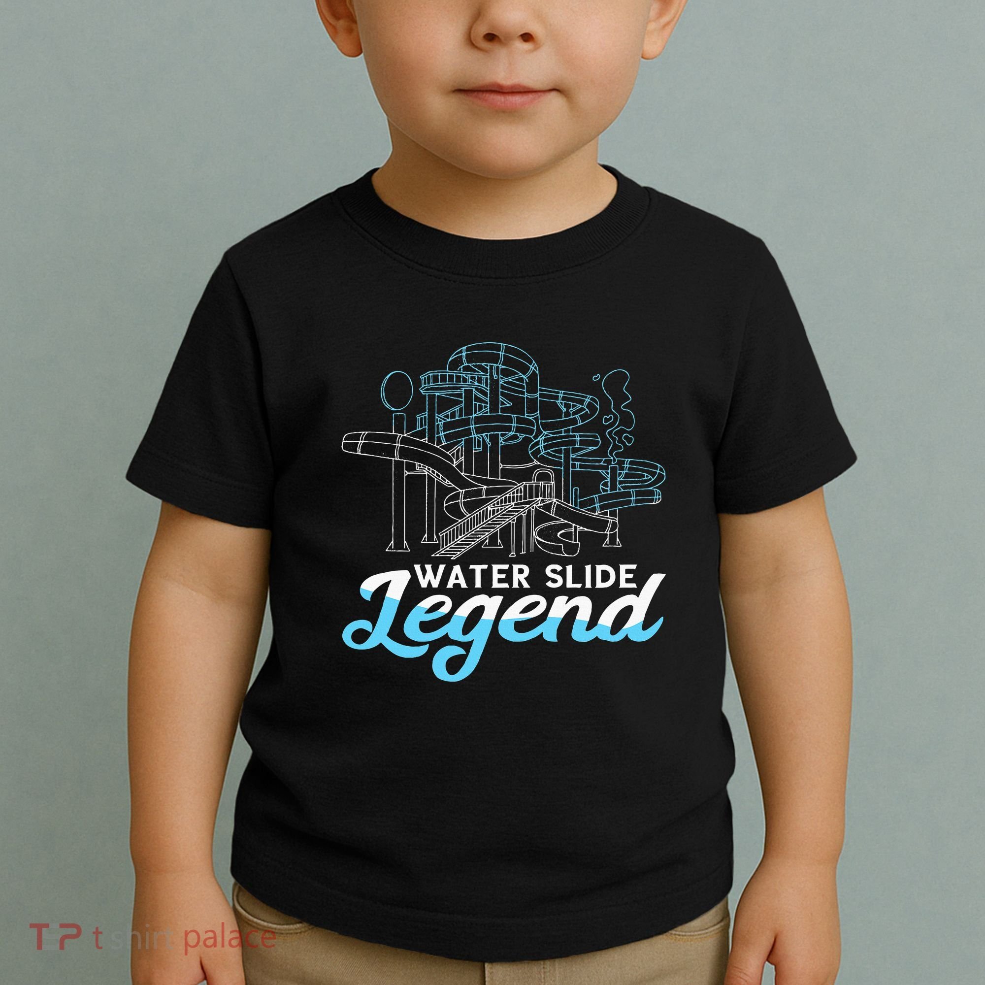 Water Slide Legend Waterslides Aqua Park Swimmer Waterpark Toddler T-Shirt