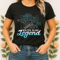 Water Slide Legend Waterslides Aqua Park Swimmer Waterpark Women's T-Shirt thumb 2