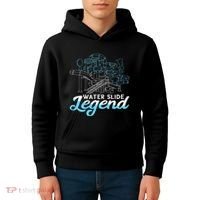 Water Slide Legend Waterslides Aqua Park Swimmer Waterpark Kids Hoodie thumb 4