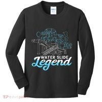 Water Slide Legend Waterslides Aqua Park Swimmer Waterpark Kids Long Sleeve Shirt thumb 0