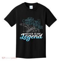 Water Slide Legend Waterslides Aqua Park Swimmer Waterpark Kids T-Shirt thumb 0