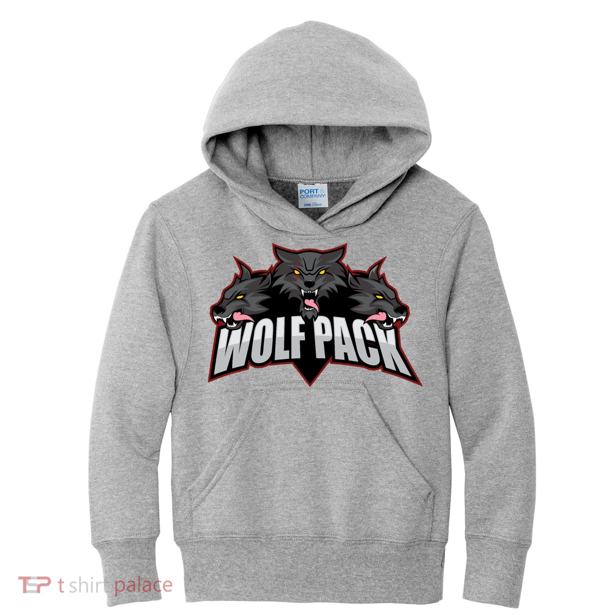 Wolfpack Sports Logo Kids Hoodie