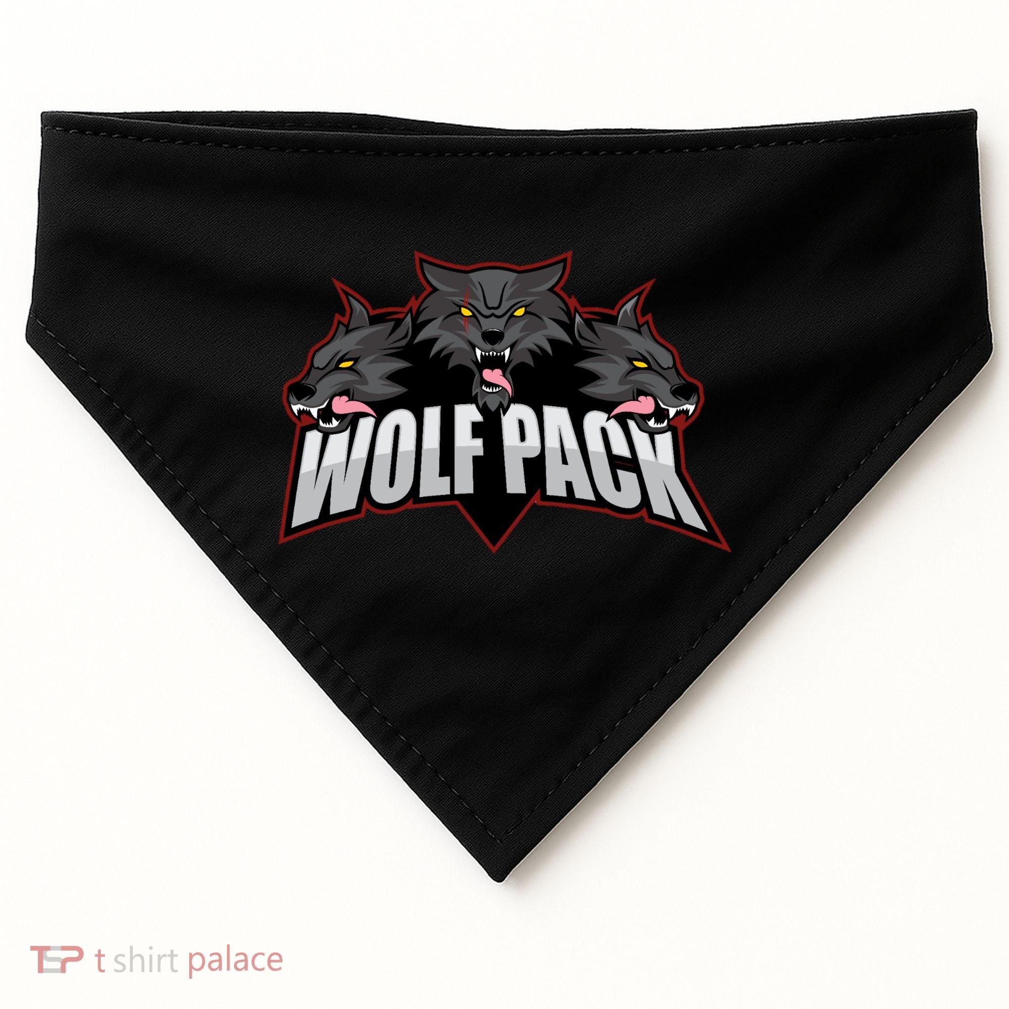Wolfpack Sports Logo USA-Made Doggie Bandana
