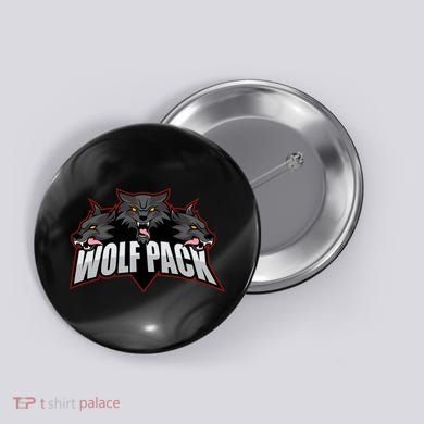 Wolfpack Sports Logo Button