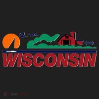 Wisconsin State License Plate Women's Sweatshirt thumb 2