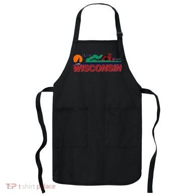 Wisconsin State License Plate Apron