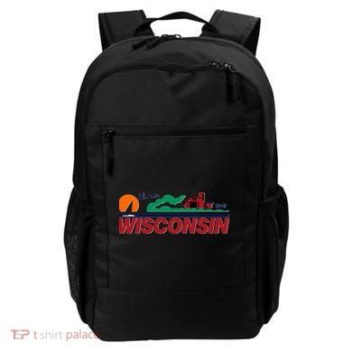 Wisconsin State License Plate Backpack