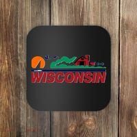 Wisconsin State License Plate Coaster thumb 0