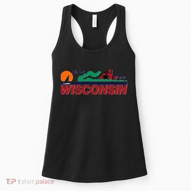 Wisconsin State License Plate Women's Tank Top