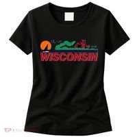 Wisconsin State License Plate Women's T-Shirt thumb 0